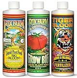 FoxFarm Fertilizer Soil Trio Liquid Nutrient: Tiger Bloom, Grow Big, Big Bloom Gallon Bottles - (Pack of 3-1 Pint)