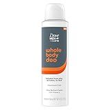 Dove Men+Care Whole Body Deo Aluminum-Free Deodorant Spray Shea Butter + Cedar Suitable from Pits, Privates, to Feet with Vitamin E 4 oz