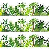 72 Feet Tropical Leaves Bulletin Board Borders Greenery Plant Borders for Tropical Jungle Classroom Home Office Summer Decoration