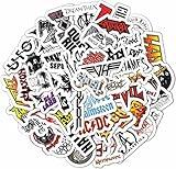 BulbaCraft 100Pcs Heavy Metal Band Stickers, Rock Stickers, Heavy Metal Gifts for Men and Women, Rock Decals, Waterproof Decals, Guitar Emblems, Music Emblems, Gifts for Women & Men