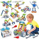 10 in 1 STEM Toys for 4 5 6 7 8+ Year Old Boy Girl Birthday Gifts Building Toys for Kids Ages 4-8 5-7 6-8 Educational Stem Activities for Boys 4-7 8-10 Construction Creative Games Christmas Idea Gift