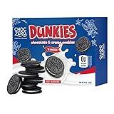 ChocZero Keto Chocolate Sandwich Cookies with Creme - Low Sugar Gluten Free Dunkies (1 Box, 9oz)