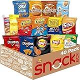 Frito Lay Ultimate Classic Snacks Package, Variety Assortment of Chips, Cookies, Crackers, & Nuts, (Pack of 40) (Packaging May Vary)