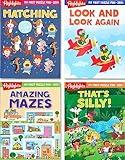 Highlights My First Puzzle Fun 2024 Puzzle Books for Kids Ages 3-6, 4-Book Set of Matching, Mazes, Spot-The-Differences, and More Travel-Friendly Screen Free Brain-Boosting Activities