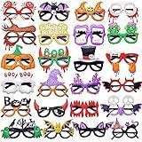 Max Fun 24Pcs Halloween Party Glasses Bulk Glitter Party Glasses for Kids Halloween Party Favors Halloween Party Supplies Decorations
