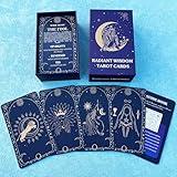 soulme Tarot Cards for Beginners, Tarot Cards with Meanings on Them, Learning Tarot Deck, Reading Divination Tool