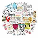 BulbaCraft 100 Pcs Funny Realtor Stickers, Real Estate Stickers, Funny Realtor Gifts for Women Agent, Real Estate Agent Gifts fo Women & Men Laptop Decals