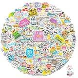 Inspirational Stickers,150Pcs Motivational Stickers for Water Bottles Positive Quote Stickers for Journaling Scrapbook Aesthtic Waterproof Vinyl Laptop Stickers for Teens Adults Kids Teachers