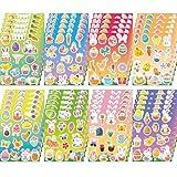 SEPGLITTER Easter Stickers for Kids, 40 Sheets Easter Egg Stickers Bunny Stickers for Kids Easter Egg Decorating Party Favors Treats Crafts Easter Basket Stuffers,Goodie Bag Fillers