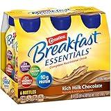 Carnation Breakfast Essentials Ready-to-Drink, Rich Milk Chocolate, 8 FL OZ Bottle (Pack of 6) (Packaging May Vary)