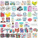 Funny Vinyl Nurse Stickers Healthcare Medical Nursing Nurses Sticker for Water Bottles Laptop Computer Decal RN CNA Future School Student Deals Work Accessories Items Stuff Day Week Gifts (200)