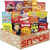 Frito Lay Ultimate Snack Care Package, Variety Assortment of Chips, Cookies, Crackers & More, (Pack of 40)