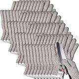 Xuhal 20 Pairs Cut Resistant Gloves Level 5 Protection Cutting Safety Kitchen Anti Cut Gloves for Kitchen (L)