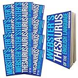 Websters Thesaurus Set for Students, Kids, Adults - 12 Pack Complete 2025 Reference Book Bundle with Mini Thesauruses