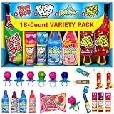 Candy Variety Pack - 18 Count Assorted Lollipops - Ring Pop, Push Pop, Baby Bottle Pop & Juicy Drop - Ideal for Birthdays, Party Favors, Celebrations & Candy Gifts by Bazooka Candy Brands