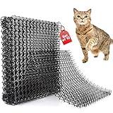 Homarden Cat Scat Mat 10 Piece Set - 16 x 13 in - Cat Indoor/Outdoor Deterrent Pad - Dog and Cat Spike Mat Anti-dig for Garden - Cat Anti-Scratch Mat with 1 Inch Plastic Spikes - Cat Barrier Solution