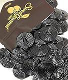 Italian Black Licorice Wheels | Bulk Candy | Natural Colors and Flavors, GMO Free | 1 Pound