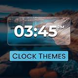 Clock Themes Screensaver Mega Collection - digital & analog wallpaper with aesthetic peaceful nature views & time display with day night background flip wall clock HD & 4K screen for Fire TV & Tablets