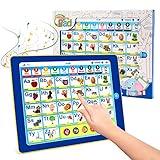 6-in-1 Kids Tablet with ABC/Words/Numbers/Color/Games/Music - Interactive Educational Electronic Toys Makes Learning Fun, Toddler Learning Toys Gifts for Age 3 4 5 Year Old Boys Girls&Preschool