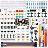 Smraza Electronics Component Fun Kit for Arduino with Power Supply Module, Jumper Wire,Precision Potentiometer,830 tie-Points Breadboard Compatible with STM32, for Raspberry Pi