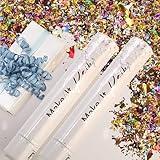 PrimePure Confetti Cannon Party Poppers - Shredded Multicolor Confetti Poppers - 2 Pack - Party Cannons Glitter Bomb Shooters Gun for Graduation 2025, Wedding, Birthdays, Celebrations, Events