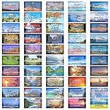 200 Pcs 50 Styles Prayer Cards Bible Verse Card Double-Side Scripture Inspirational Cards Motivational Encouraging Christian Cards for Women Men Mini Business Christmas Religious Christian Gifts