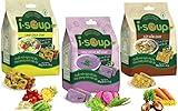 I-Soup Vegetarian Instant Soup Mix Variety Pack, 3 Flavors, Sour Soup, Yam, Mushroom – Ready to Eat Vietnamese Style