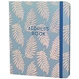 Boxclever Press Large Address Book. Address Book with Alphabetical Tabs and 432 Spaces. Hardcover Address Books with Change of Address Labels, Birthday & Christmas Card Sections. 8.5 x 7.5ins