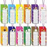 Haooryx Lord's Prayer Book Mark - 120Pcs Kids Religious Inspirational Corner Bookmark Christian Bible DIY Book Page Markers Reading Lover Accessories Student Teacher Sunday School Prizes Church Reward