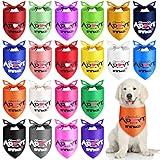 20 Pack Adopt Me Bandana Plain Dog Bandanas Adopt Me Triangle Dog Bandana Adopt Me Dog Bandana Reversible Triangle Bibs for Dogs Cats Pets Costume Accessories, Assorted Colors, 25.6 x 17.7 x 17.7 Inch