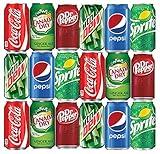 18 Pack BGM Assortment of Soda, Refrigerator Restock Kit (Pack of 18)