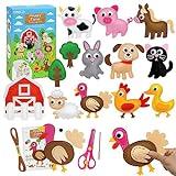 OKOOKO Animal Sewing Craft Kit, Sewing Craft Kit for Kids, DIY Crafting and Sewing Set, Art Craft Kits, Fun and Educational Craft Set, Sew Your Own Felt Animals