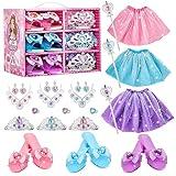 ShyLizard Princess Dress Up Sets for Girls 4-6, Costumes Set with Princess Dresses, Shoes and Accessories, Kids' Dress Up and Pretend Play Toy for 3 4 5 6 Year old Toddler Girl Birthday Gift