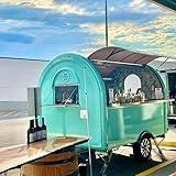 Commercial Food Trailer Snack Vending Cart Mobile Catering Truck with Full Kitchen Equipment Used for Business districts, School, Office Park Food Truck Rallies