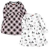 Hudson Baby Infant and Toddler Girl Cotton Dresses, Winter Bear, 0-3 Months