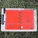 Disc Store Ultimate Magnetic Coaching Board - Multipurpose Magnetic Board, Double Sided Magnet Board w/Dry Erase Magnetic Pen, Dry Erase Magnets Clip Boards, Includes 25 Magnetic Player Markers