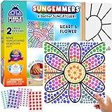 SUNGEMMERS Window Art Suncatcher Kits for Kids Crafts Ages 4-8 - Arts & Crafts for Girls Ages 8-12 4-6 6-8 Girls & Boys, Fun Girls Toys Age 6-8 & Up - Christmas & Birthday Gifts for 6 Year Old Girls