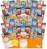 Snack Box christmas Variety Pack Care Package (100 Count) Gift Basket for Easter Kids Adults Teens Family College Student - Crave Food Birthday Arrangement Candy Chips Cookies