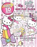 Bendon Hello Kitty Play Packs | Hello Kitty Party Favors | 10 Mini Play Packs | Includes Mini Hello Kitty Coloring Pad, 2 Mini Crayons & Stickers | 10-Pack | Officially Licensed