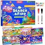 Search and Find Activity Books for Kids Ages 3-5, Toddler Travel Games Toys for Car Airplane, Road Trip Activities for Kids Games 4-8, Preschool Learning Activities, Educational Seek Birthday Gifts