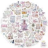 300pcs SLAPAFLIFE Inspirational Christian Stickers - Bible Verse Designs for Journaling, Motivational & Uplifting