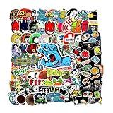100Pcs Skateboard Stickers, Brand of Skateboard, Suupperenne, Vaamm, Samta Crunn Stickers for Suitcase Skateboard Trunk Laptop Computer Water Bottles