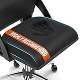 TranquilRelax Large Seat Cushion, Soft Foam Cushion for Long Sitting Hours on Office Chair, Home & Car, Non-Slip Chair Pad for Relieving Back & Sciatica & Hip & Coccyx Pain (Black)