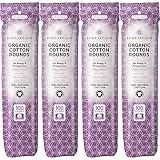 SoulSation Organic Cotton Rounds, 400 Count - Makeup Remover Pads for Face, Lint-Free
