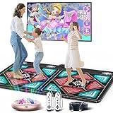 HAPHOM Dance Mat for Kids and Adults, Anti-Slip Wireless Electronic Dance Pad for TV, Wrinkle-Free, Soft & Cozy Playmat for Exercise & Games, Smart Camera & 2 Controllers, Gift idea（Classic Snowflake）