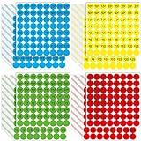 3840 PCS Pre-Priced Pricing Stickers, 4 Bright Colors Sale Label (Yellow/Red/Green/Cyan), Price Tag Stickers for Yard/Garage Sale, Flea Market (3/4” in Diameter)