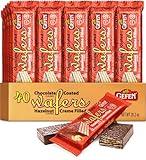 Gefen (40 Pack) Individually Wrapped Dairy Free Chocolate Coated Wafers Filled with Delicious Hazelnut Flavored Cream | Kosher | Lunch Box Friendly