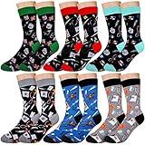 Hercicy 6 Pairs Mens Nurse Socks Funny Medical Socks Nurse Week Gifts Male Cna Week Medical Assistants Appreciation Gift