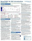 Microsoft Word 2021 and 365 Introduction Quick Reference Training Tutorial Guide (Cheat Sheet of Instructions, Tips & Shortcuts - Laminated Card)