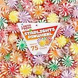 Pinwheel Starlights Hard Candy, Assorted Fruit Flavors (1 Pound Bag - Approx. 75 Count)